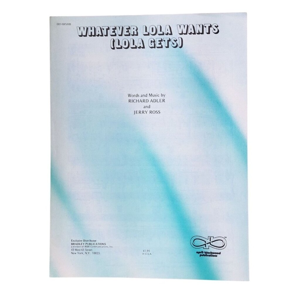 Vintage Whatever Lola Wants Lola Gets Sheet Music 1955 Damn Yankees Adler Ross - Picture 5 of 6